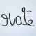Футболка женская Hate-Love, голубая, размер L