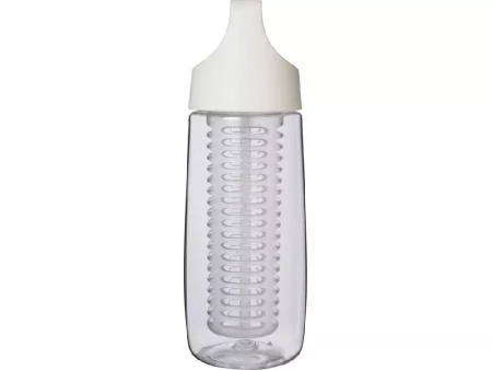 Спортивная бутылка HydroFruit из переработанной пластмассы, с инфузором, 700 мл - Белый