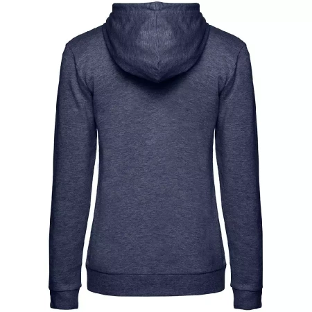 Толстовка с капюшоном женская Hoodie, синий меланж, размер XXL
