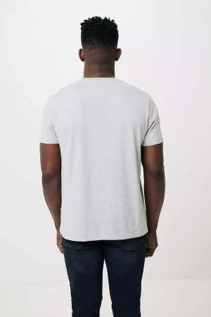 Футболка Iqoniq Manuel из переработанного неокрашенного хлопка, унисекс, 180 г/м² (Серый цвет) (размер - M)