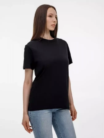 Футболка унисекс T-Bolka 180, черная, размер XL