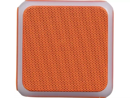 Портативная колонка Cube с подсветкой, оранжевый
