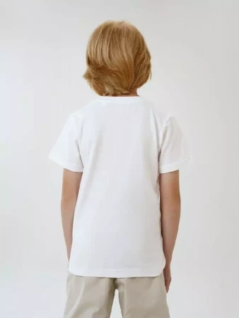 Футболка детская T-Bolka Kids, белая (белоснежная), 8 лет