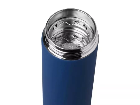 Вакуумный термос Vacuum Flask C1, soft touch, 420мл, темно-синий