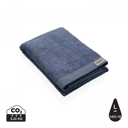 Банное полотенце Ukiyo Sakura из хлопка AWARE™, 500 г/м², 70x140 см (Синий цвет)