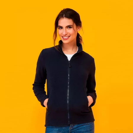 Толстовка на молнии женская NORMAN WOMEN, черный, 2XL, 100% п/э, 220 г/м2