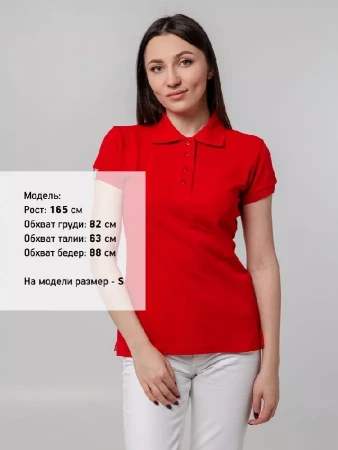 Рубашка поло женская Virma Premium Lady, красная, размер S