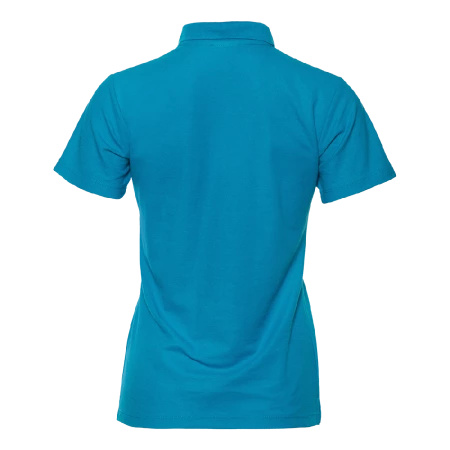 Рубашка поло женская STAN хлопок/полиэстер 185, 104W, Лазурный,  (40/1)  (52/XXL)