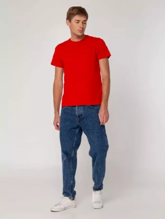 Футболка мужская T-bolka Stretch, красная, размер S