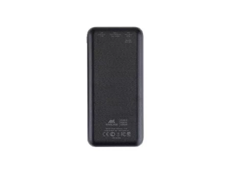 RIVACASE VA2582 (20 000mAh), QC/PD 22.5W внешний аккумулятор с дисплеем, черный /24