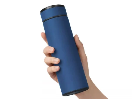 Вакуумный термос Vacuum Flask C1, soft touch, 420мл, темно-синий