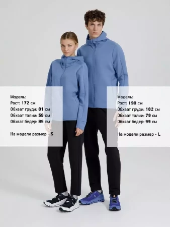 Куртка с капюшоном унисекс Begi, синяя, размер XL