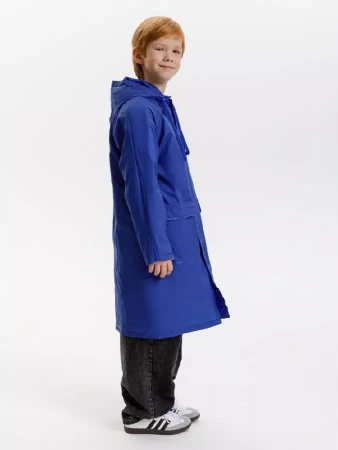 Дождевик детский RainDrop Kids, ярко-синий, 8 лет (рост 118-128)