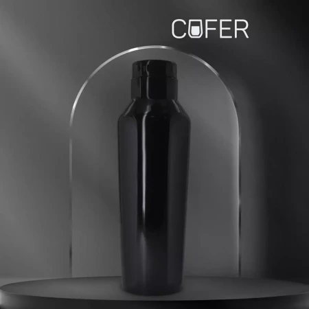 Термобутылка для напитков E-shape (черный)