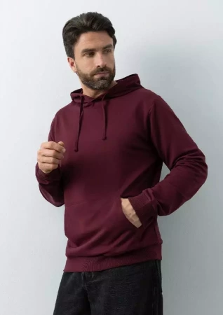 Худи унисекс STAN футер без начёса 260, 23, Бордовый,  (66)  (56/XXXL)