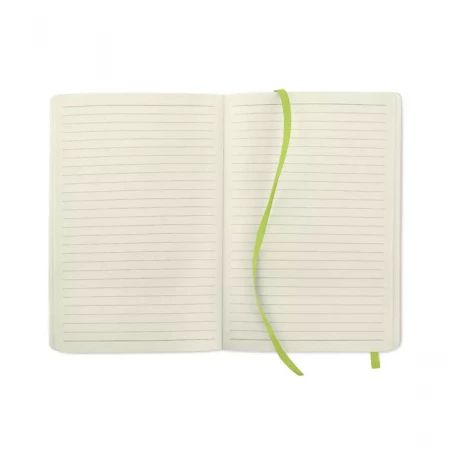A5 recycled notebook (цвет - лайм)