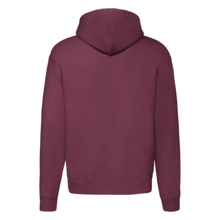 Толстовка "PREMIUM HOODED SWEAT JACKET", бордовый_XL, 70% х/б, 30% п/э, 260 г/м2