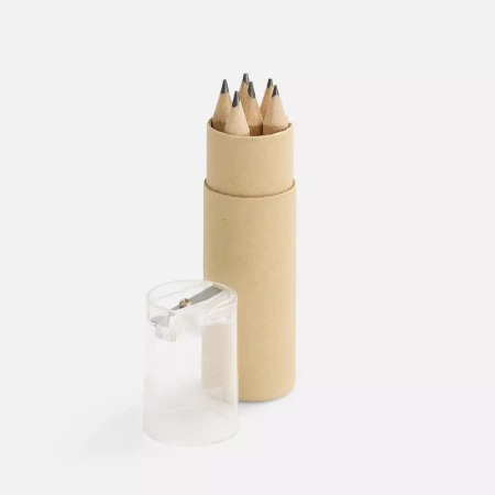 Набор карандашей Pencilvania Office с точилкой, прозрачный