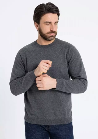 Свитшот унисекс STAN футер с начёсом 260, 53, Тёмный меланж,  (60/1)  (56/XXXL)