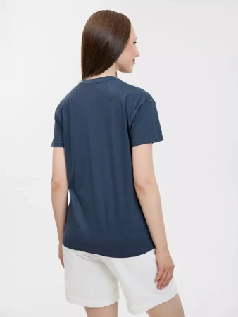 Футболка унисекс Regent 150, синяя (джинс), размер 4XL