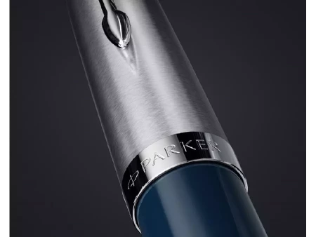 Перьевая ручка Parker 51 CORE MIDNIGHT BLUE CT, перо: F, цвет чернил: black, в подарочной упаковке.