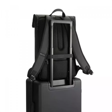 Антикражный водонепроницаемый рюкзак Urban Flap-Top, черный (Серый цвет)