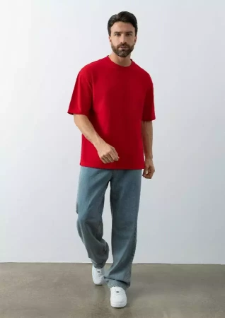 Футболка унисекс оверсайз STAN хлопок 240, 56, Красный,  (14)  (54/XXL)