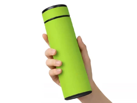 Вакуумный термос Vacuum Flask C1, soft touch, 420мл, зеленое яблоко