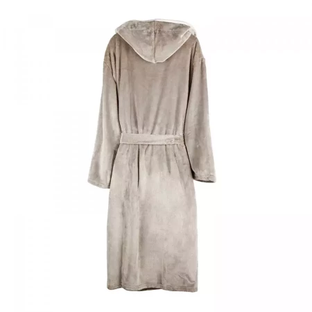 Банный халат VINGA Louis из rPET GRS, S-M, унисекс, 350 г/м² (Серый цвет)
