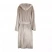 Банный халат VINGA Louis из rPET GRS, S-M, унисекс, 350 г/м² (Серый цвет)