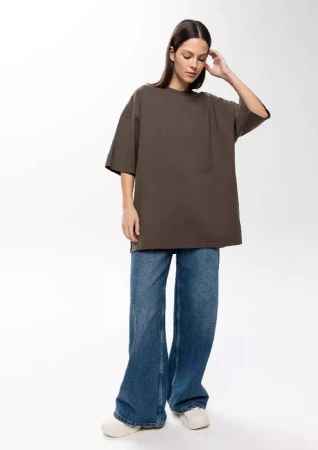 Футболка унисекс оверсайз STAN хлопок 240, 56, Оливковый хаки,  (36)  (44/XS)