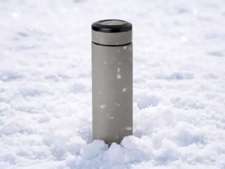 Вакуумный термос Vacuum Flask C1, soft touch, 420мл, серый