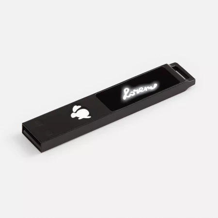 Флешка markBright Black с белой подсветкой, 32 Гб