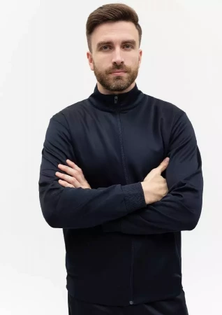 Толстовка мужская STAN на молнии полиэстер 260, 95, Тёмно-синий,  (46)  (46/S)