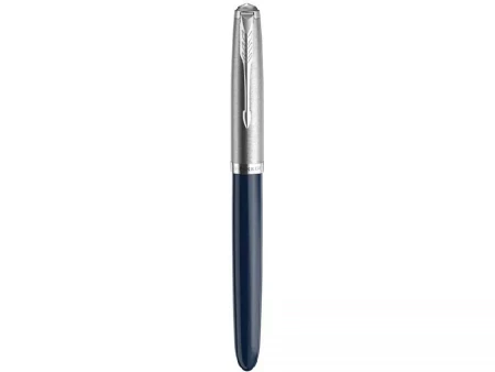 Перьевая ручка Parker 51 CORE MIDNIGHT BLUE CT, перо: F, цвет чернил: black, в подарочной упаковке.