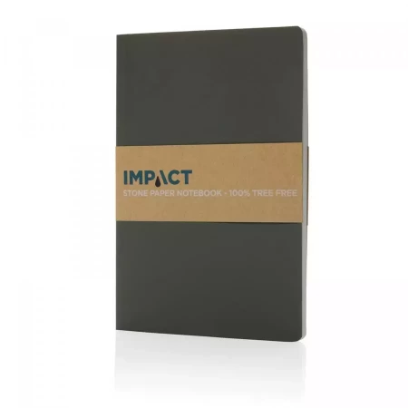Блокнот Impact в мягкой обложке с каменной бумагой, А5 (Зеленый цвет)
