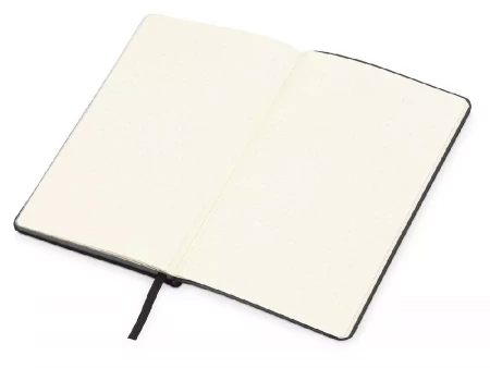 Блокнот Notepeno 130x205 мм с тонированными линованными страницами, черный (Р)