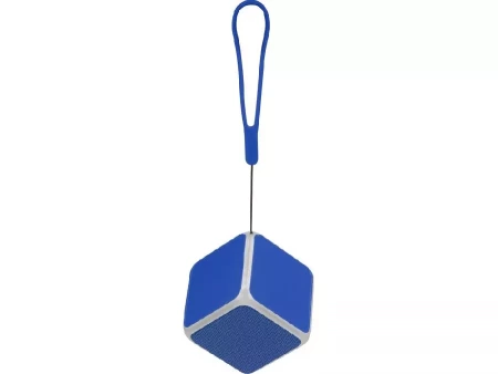 Портативная колонка Cube с подсветкой, синий