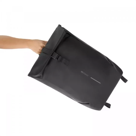 Антикражный водонепроницаемый рюкзак Urban Flap-Top, черный (Серый цвет)