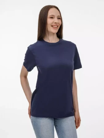 Футболка унисекс T-Bolka 180, темно-синяя, размер 4XL