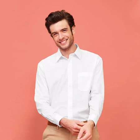 Рубашка "Baltimore", васильковый_2XL, 65% полиэстер, 35% хлопок, 105г/м2