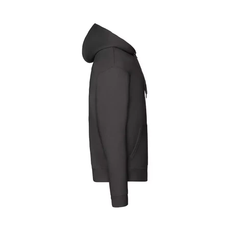 Толстовка мужская "PREMIUM HOODED SWEAT JACKET", черный_2XL, 70% х/б, 30% п/э, 280 г/м2