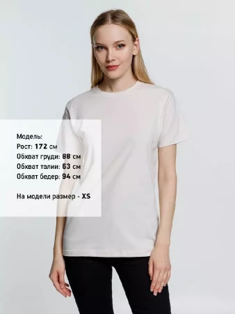 Футболка унисекс T-Bolka 160, молочно-белая, размер XL