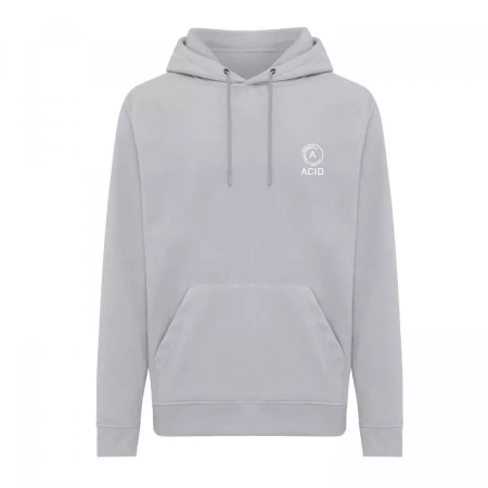 Худи Iqoniq Trivor из переработанного полиэстера AWARE™, унисекс, 240 г/м² (Серый цвет) (размер - M)