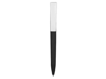 Ручка пластиковая soft-touch шариковая Zorro, черный/белый