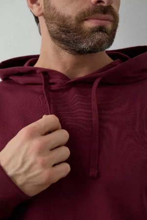 Худи унисекс STAN футер без начёса 260, 23, Бордовый,  (66)  (54/XXL)