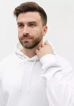 Худи унисекс STAN футер с начёсом 260, 20, Белый,  (10/1)  (46/S)