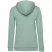 Толстовка с капюшоном женская Hoodie, серо-зеленая, размер M