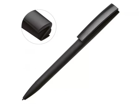 Ручка пластиковая soft-touch шариковая Zorro, черный