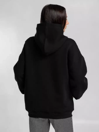 Худи Furry Oversize, черное, размер XS/S